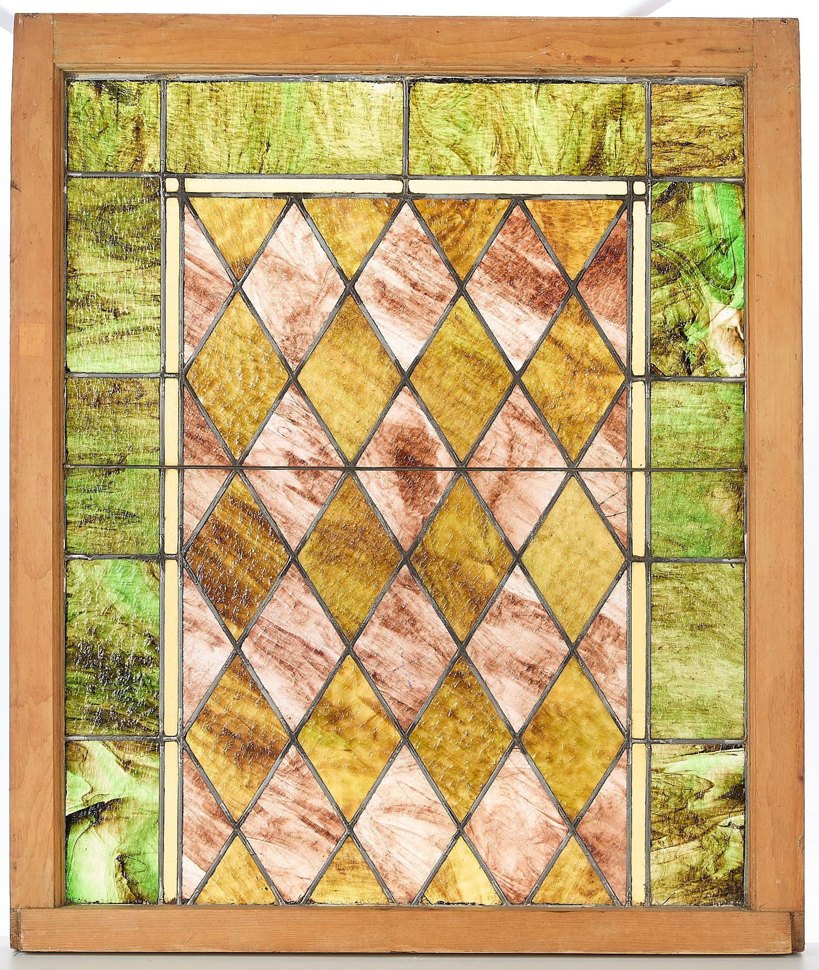 Arts & Crafts Stained Glass Window Diamond (1 of 2)
