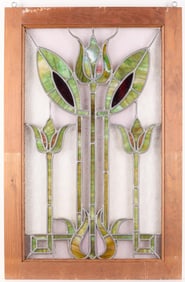 Arts & Crafts Stained Glass Window