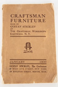 Gustav Stickley, Catalogue of Craftsman Furniture Jan. 1909