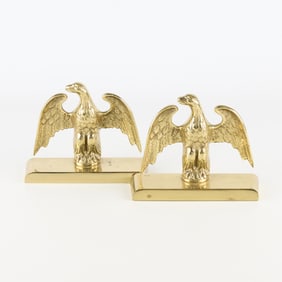 Virginia Metalcrafters Brass Eagle Bookends