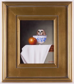 Rebecca Korth "Owl and Oranges" OM Painting