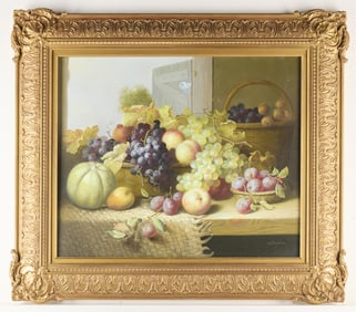 R. Casper Still Life Painting of Fruits