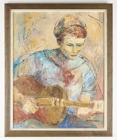 Honey Hurlander Musician O/B Painting