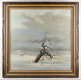 Jorge Braun Andres Tarallo Winter Landscape Painting
