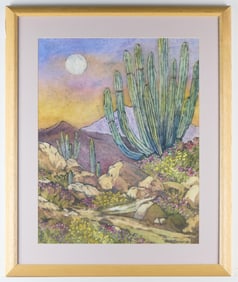 Anna Balentine Cacti Lithograph
