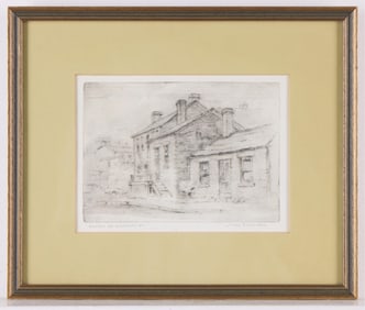 Max Ferenkes "Houses on Shakerag St." Etching