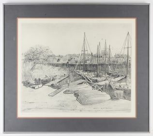 Joan Johns "Sterling Harbor" Etching AP