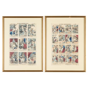 Set 2 French "Little Red Riding Hood" Story Prints