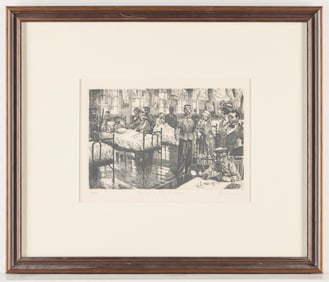 David Itchkawich "Saving Daughter" Etching