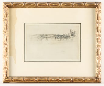19th c. After Whistler "Little Putney" Etching