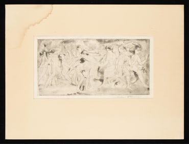 Arthur B. Davies "Whirl of Dance" Etching