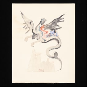 Dali "Les Usuriers (from La Divine Comedie)" Print