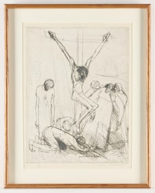 Paolo Manaresi Crucifixion Aquatint S/N