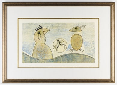 Max Ernst "Oiseaux Souterrains" Lithograph