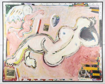 Wayne Ensrud "Venus and Cupid" Mixed Media
