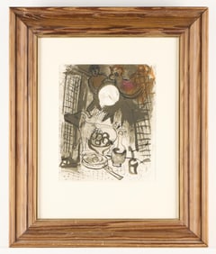 Marc Chagall "Brown Still Life" Lithograph Print