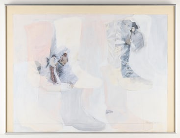 Nancy Carlson Mixed Media of Boots