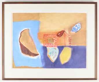 Janice Wong "Blue Willow of Two Places" Mixed Media