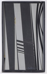 William Saltzman Abstract O/B Painting 1969