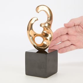 Antonio Kieff Grediaga Abstract Bronze Sculpture