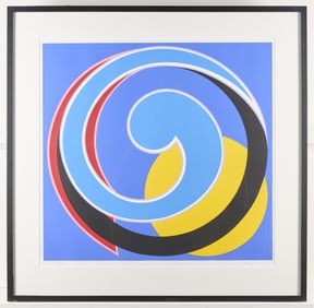 Clifford Singer "Etude in Resonance" Serigraph