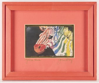 Joan Grays "Zebra Hues" Textile Print