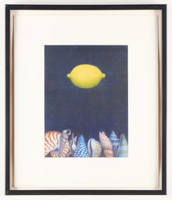Nobuo Sato "Poems of Shells No. 1" Woodblock Print