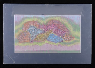 Peter Lupori Abstract Pastel on Paper Drawing