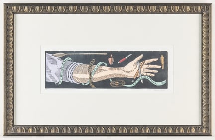Marvin Hill Woodblock Print