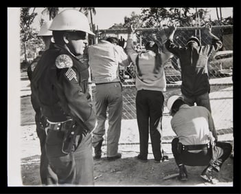 John Walther "Labor Union Fight" Press Photo 1966