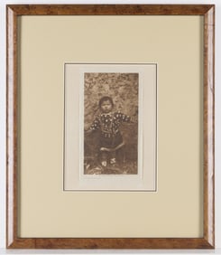Edward Curtis "A Baby Apsaroke" Photogravure