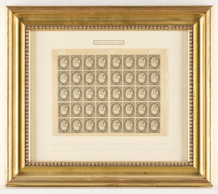 Pomeroy's Letter Express Full Sheet Black 5c