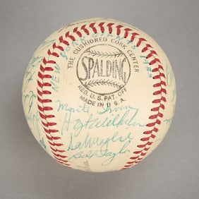 1955 New York Giants Team Signed Baseball