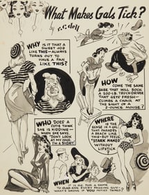 R.E. Dell "What Makes Gals Tick" Comic