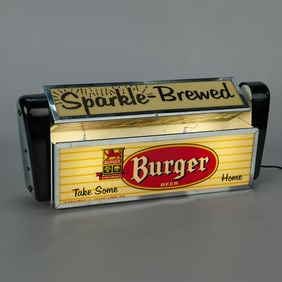 The Burger Brewing Company Illuminated Beer Sign