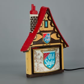 Heileman's Old Style Beer Cottage Sign - Damaged