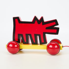 Keith Haring for Vilac Barking Dog Pull Toy 1993