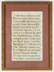 Illuminated Antiphony Manuscript Page