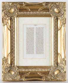 Medieval Illuminated Book of Hours Manuscript Page