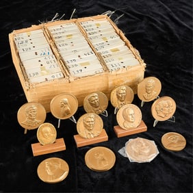 Grp 50 Presidents & Politicians Bronze Medallions