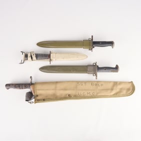 Grp 5 Vintage U.S. Military Daggers & Bayonets