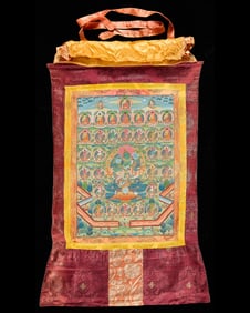 Tibetan Buddhist Contemporary Hanging Thangka