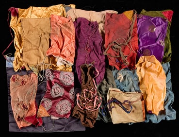 Lrg Grp Tibetan Buddhist Prayer Flag Textiles