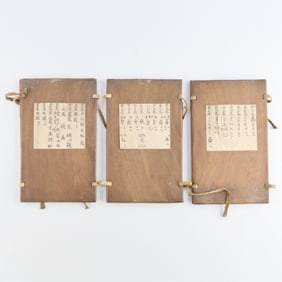 Grp Antique Asian or Chinese Book Board Covers