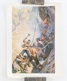 Group Chinese Industry Propaganda Posters