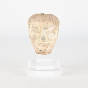 Early Chinese Pottery Head Poss. Han Dynasty