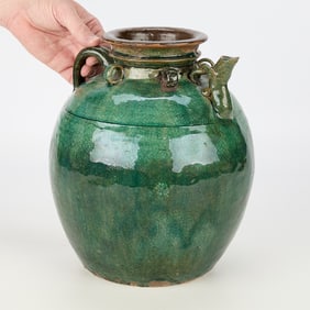 Green Glazed Southeast Asian Pot