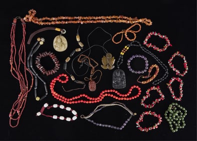 Group Assorted Beaded Asian Jewelry