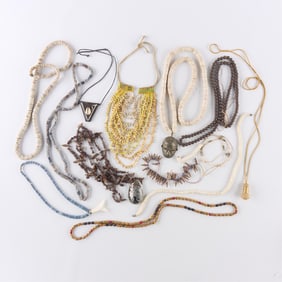 Group Vintage African Beaded Necklaces