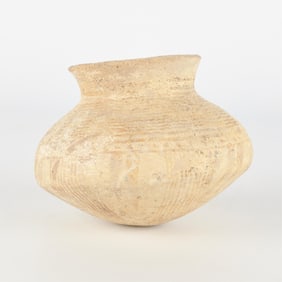 Pre-Columbian Striped Jalisco Pottery Pot